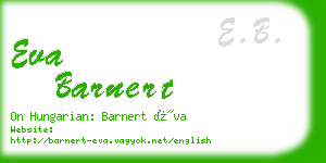 eva barnert business card